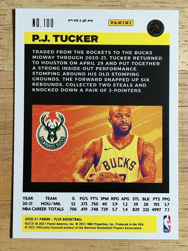 2020-21 Panini Flux Factory Pulsar #100 P.J. Tucker