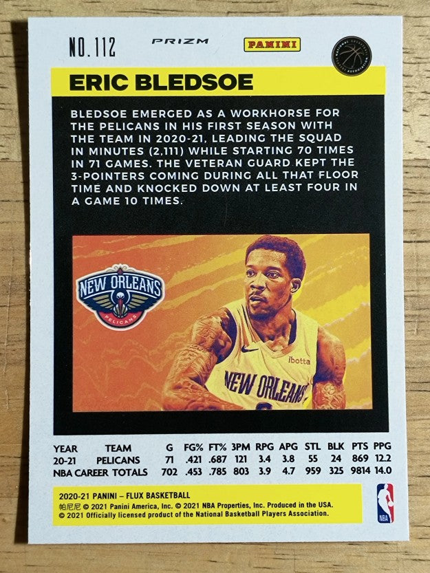 2020-21 Panini Flux Factory Pulsar #112 Eric Bledsoe