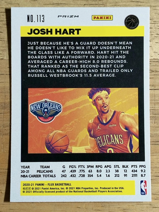 2020-21 Panini Flux Factory Pulsar #113 Josh Hart