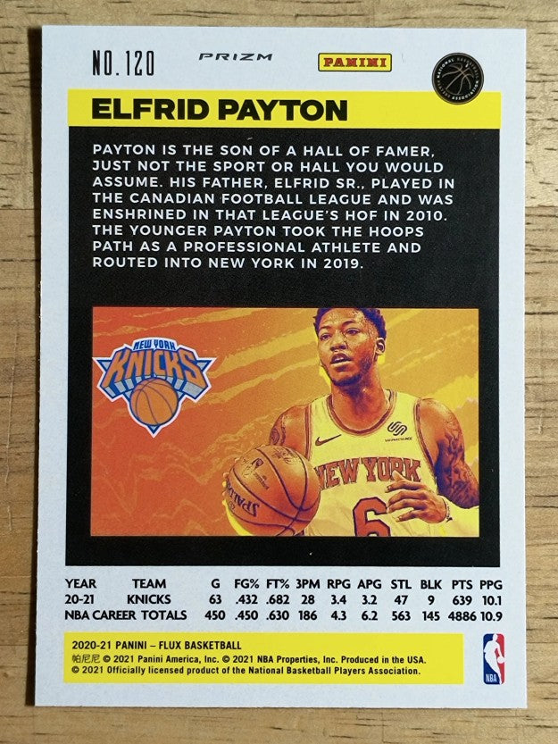 2020-21 Panini Flux Factory Pulsar #120 Elfrid Payton