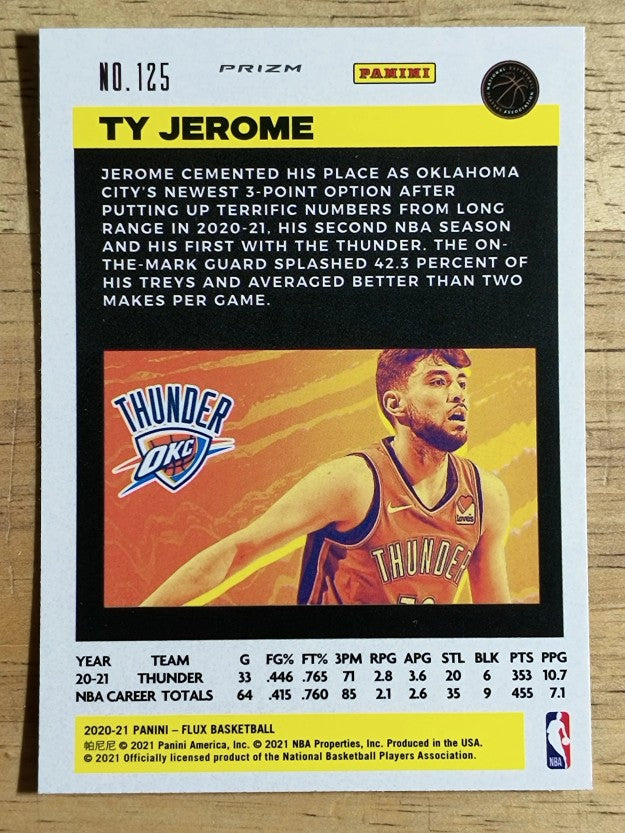 2020-21 Panini Flux Factory Pulsar #125 Ty Jerome