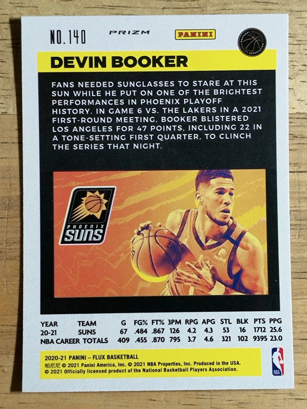 2020-21 Panini Flux Factory Pulsar #140 Devin Booker