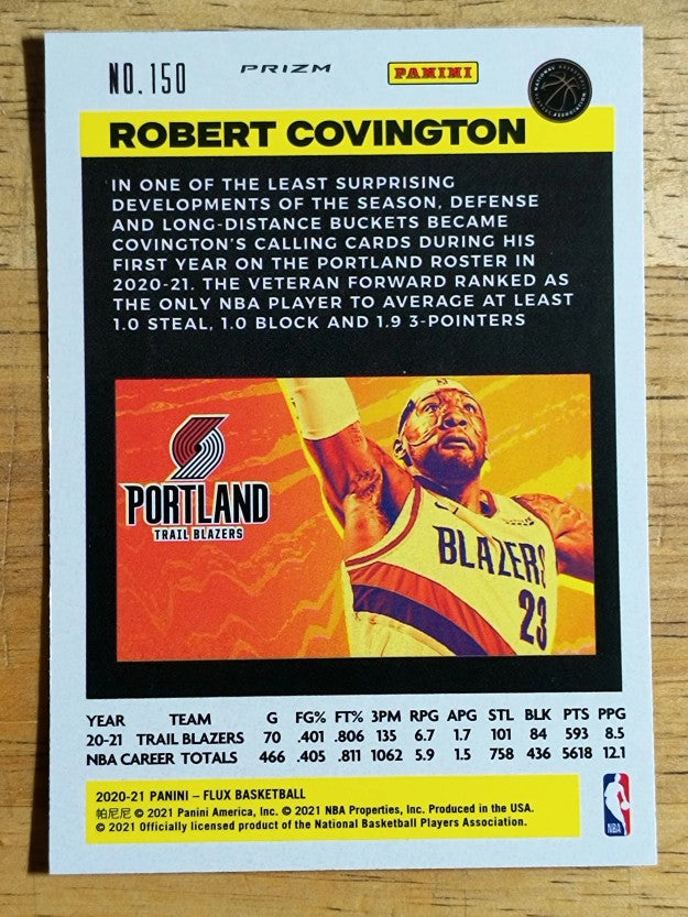 2020-21 Panini Flux Factory Pulsar #150 Robert Covington