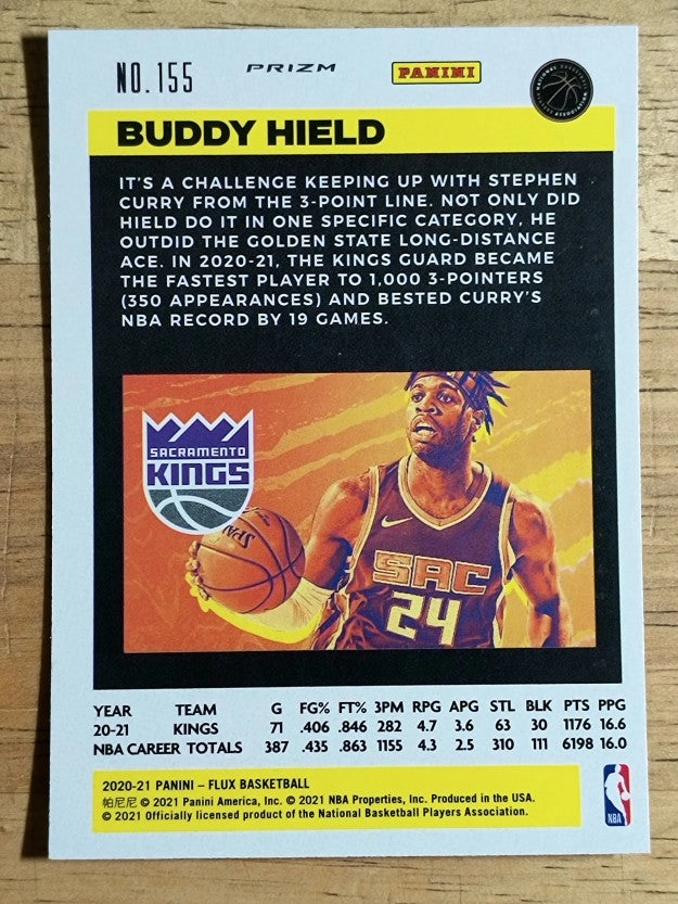 2020-21 Panini Flux Factory Pulsar #155 Buddy Hield