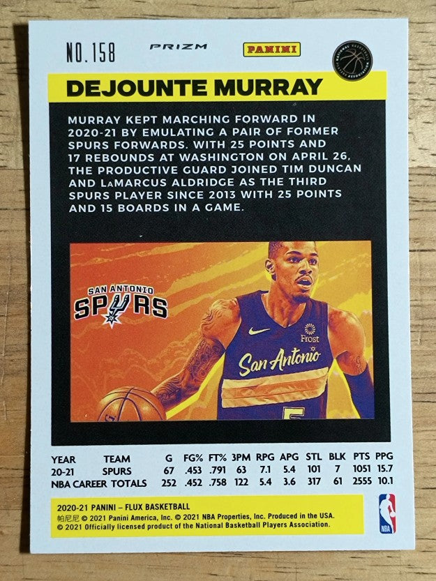 2020-21 Panini Flux Factory Pulsar #158 Dejounte Murray
