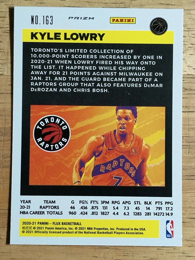 2020-21 Panini Flux Factory Pulsar #163 Kyle Lowry