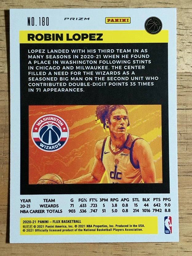 2020-21 Panini Flux Factory Pulsar #180 Robin Lopez
