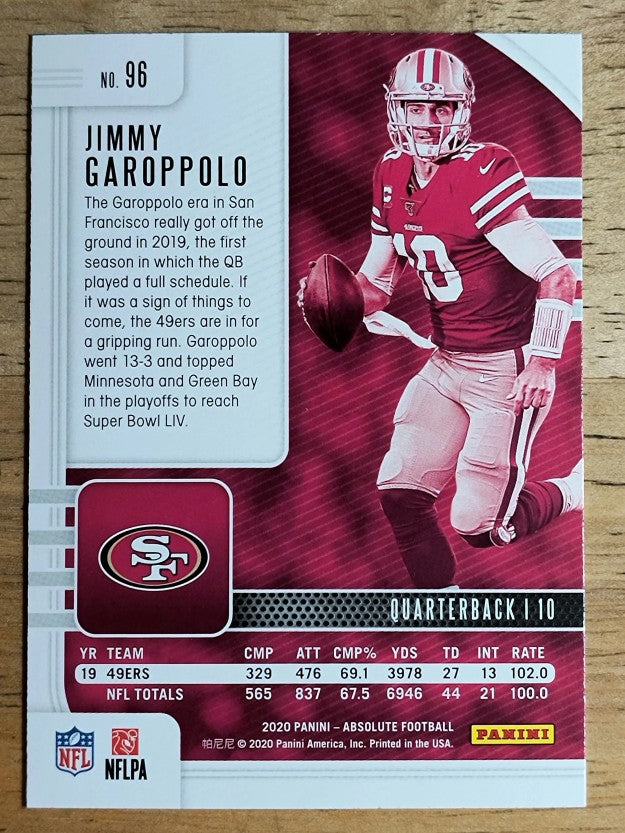 2020 Absolute Retail #96 Jimmy Garoppolo