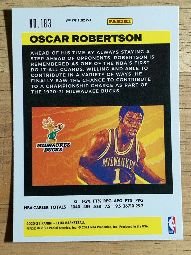 2020-21 Panini Flux Factory Pulsar #183 Oscar Robertson