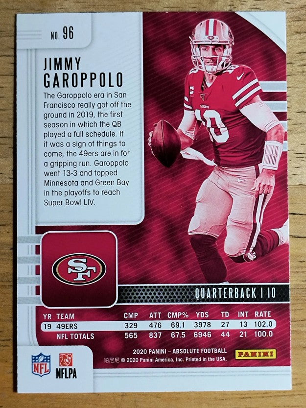 2020 Absolute Retail #96 Jimmy Garoppolo