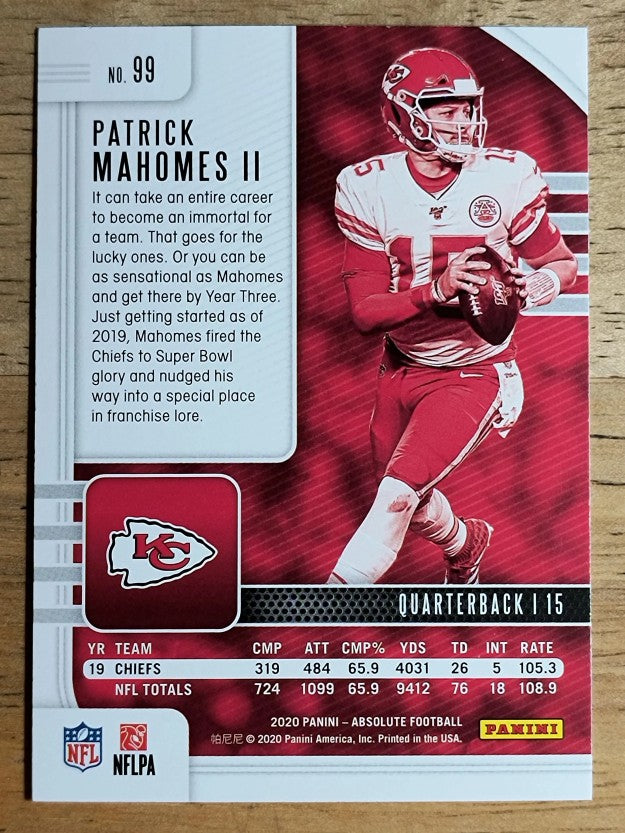 2020 Absolute Retail #99 Patrick Mahomes II