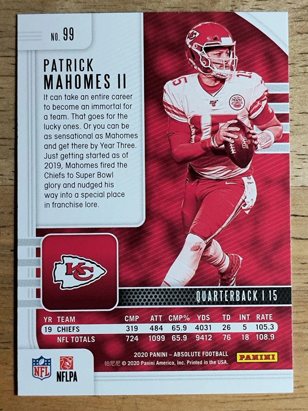 2020 Absolute Retail #99 Patrick Mahomes II