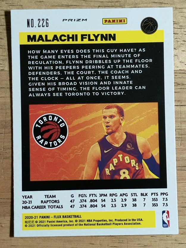 2020-21 Panini Flux Factory Pulsar #226 Malachi Flynn