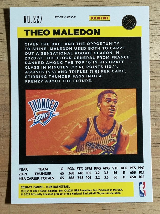 2020-21 Panini Flux Factory Pulsar #227 Theo Maledon