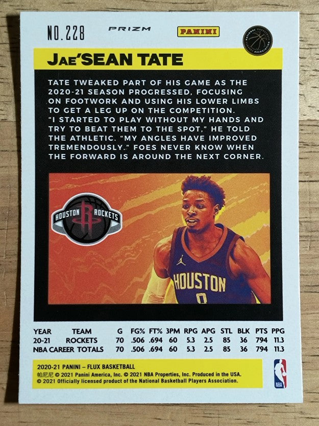 2020-21 Panini Flux Factory Pulsar #228 Jae'Sean Tate
