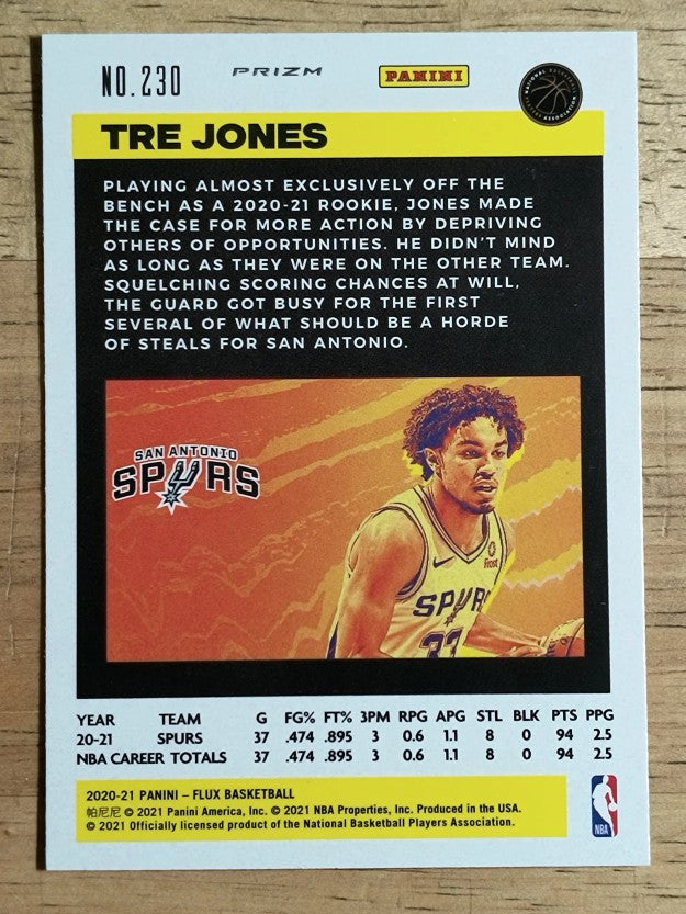 2020-21 Panini Flux Factory Pulsar #230 Tre Jones