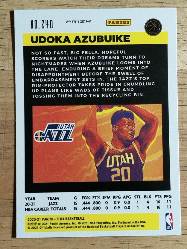 2020-21 Panini Flux Factory Pulsar #240 Udoka Azubuike