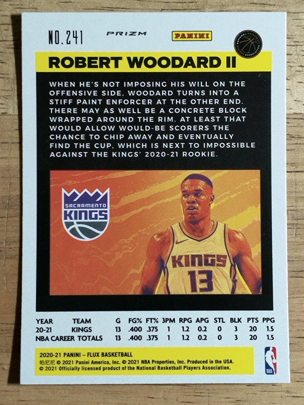 2020-21 Panini Flux Factory Pulsar #241 Robert Woodard II