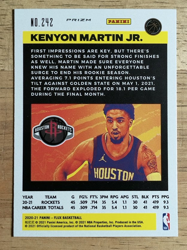 2020-21 Panini Flux Factory Pulsar #242 Kenyon Martin Jr.