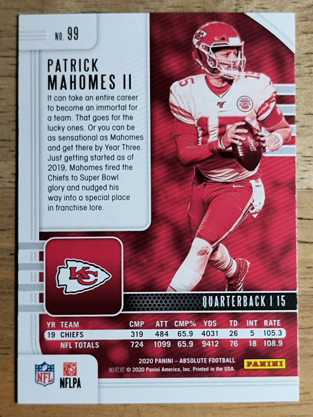 2020 Absolute Retail #99 Patrick Mahomes II