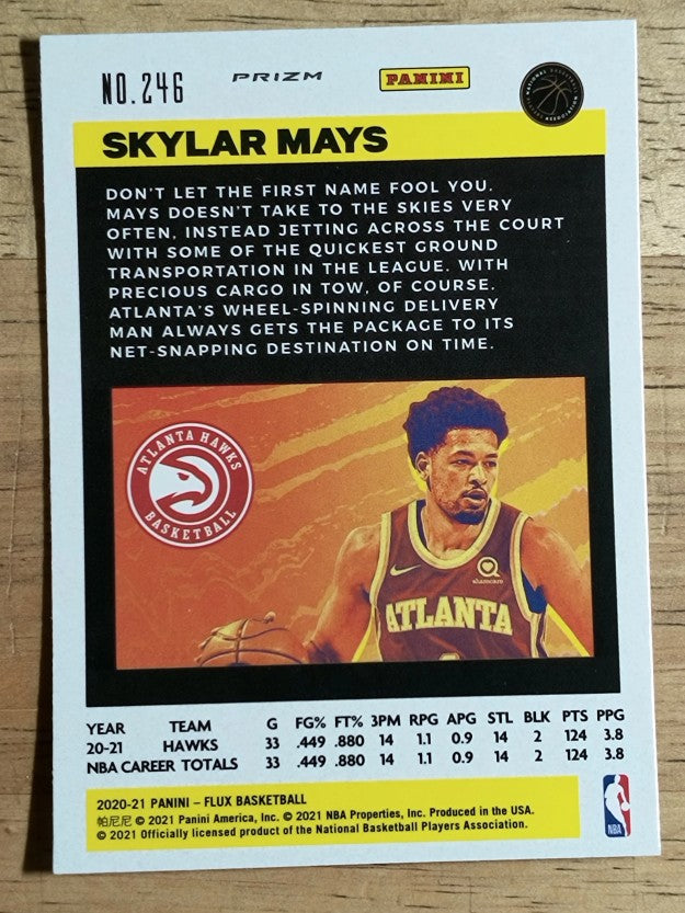 2020-21 Panini Flux Factory Pulsar #246 Skylar Mays