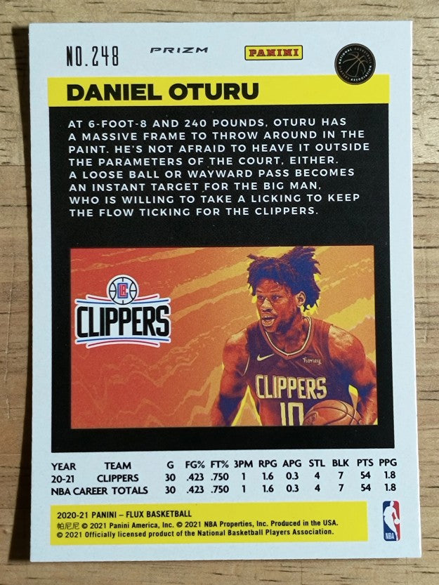 2020-21 Panini Flux Factory Pulsar #248 Daniel Oturu