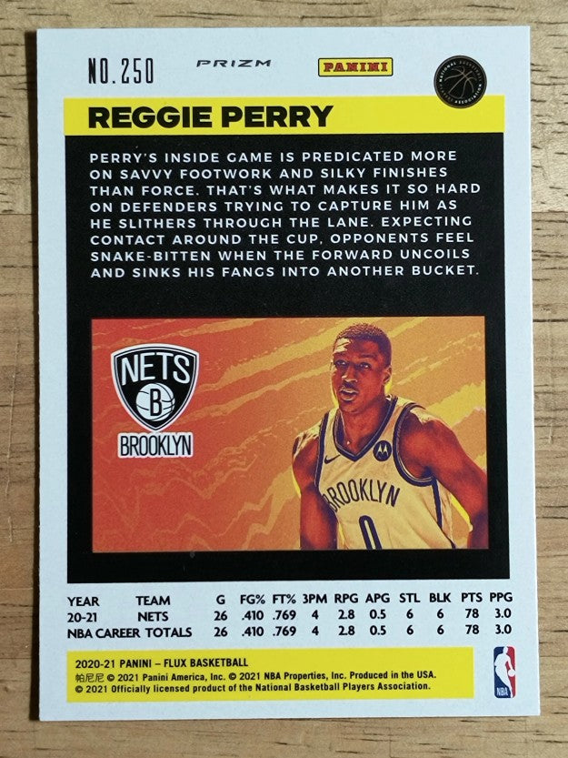 2020-21 Panini Flux Factory Pulsar #250 Reggie Perry