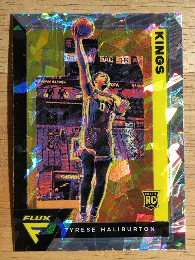 2020-21 Panini Flux Fanatics Factory Cracked Ice #203 Tyrese Haliburton