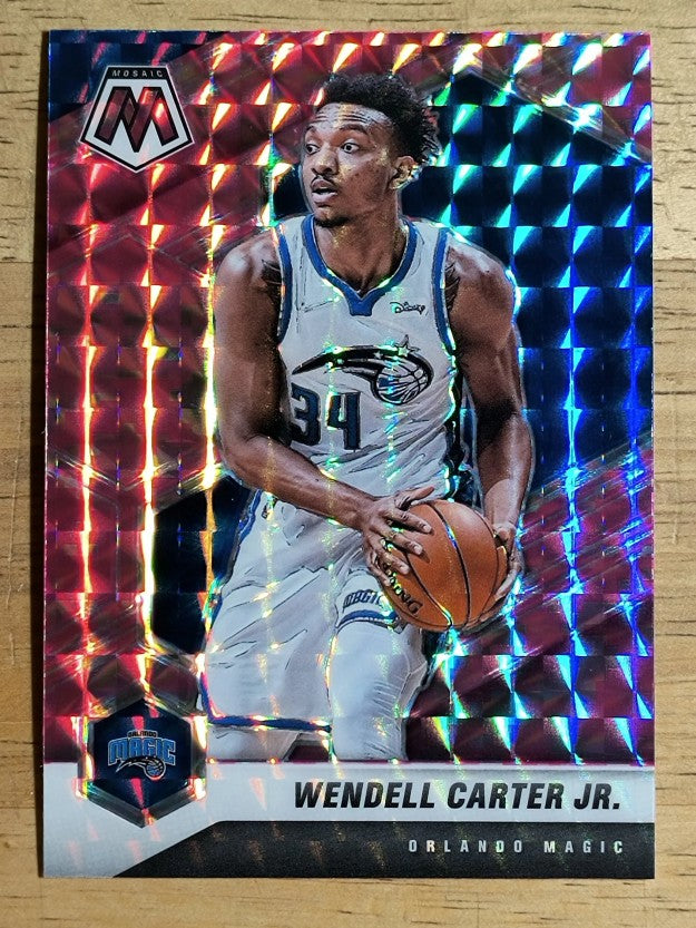 2020-21 Panini Mosaic Mosaic Camo Pink #32 Wendell Carter Jr.