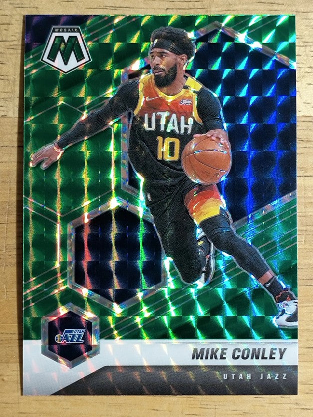 2020-21 Panini Mosaic Mosaic Green #125 Mike Conley