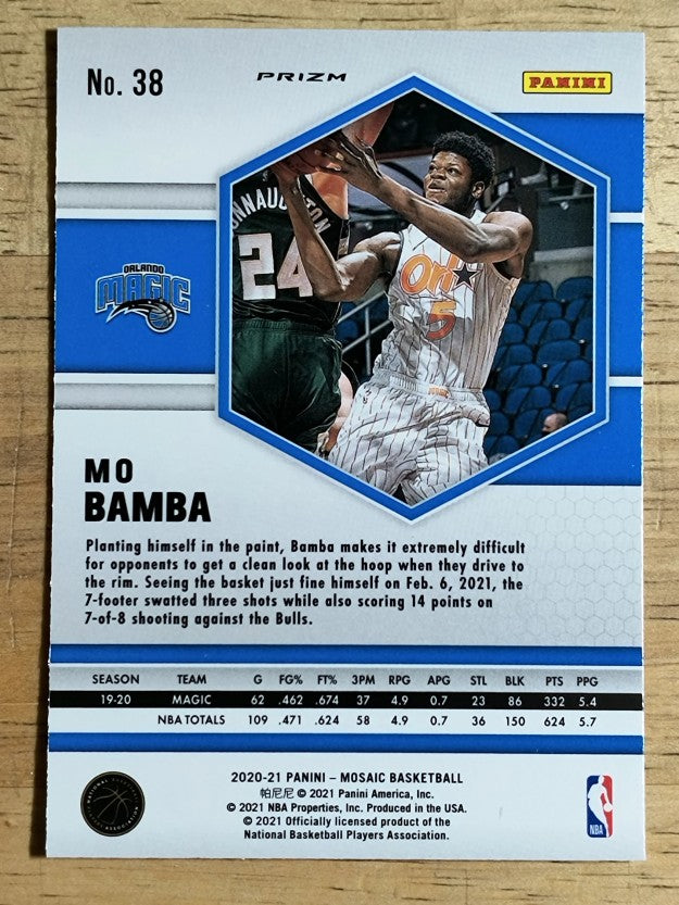 2020-21 Panini Mosaic Mosaic Reactive Yellow #38 Mo Bamba
