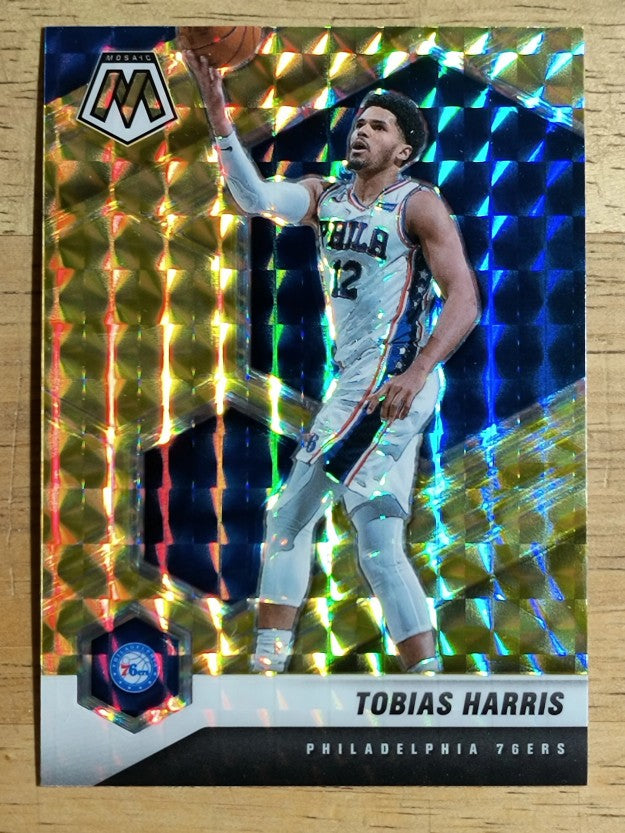 2020-21 Panini Mosaic Mosaic Reactive Yellow #159 Tobias Harris