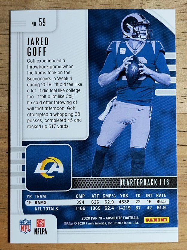 2020 Absolute Retail #59 Jared Goff