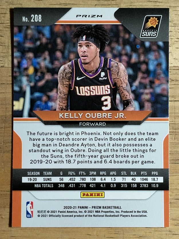 2020-21 Panini Prizm Prizms Red Ice #208 Kelly Oubre Jr.