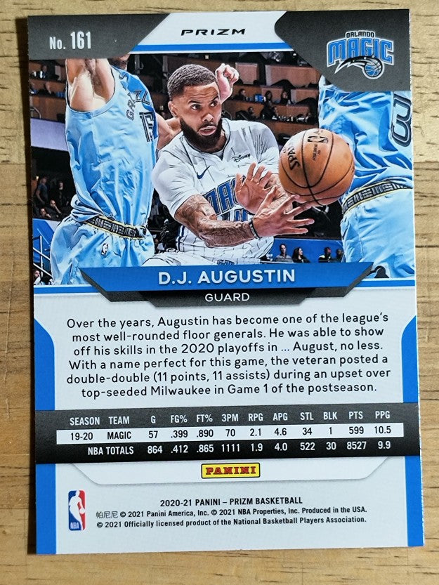 2020-21 Panini Prizm Prizms Silver #161 D.J. Augustin
