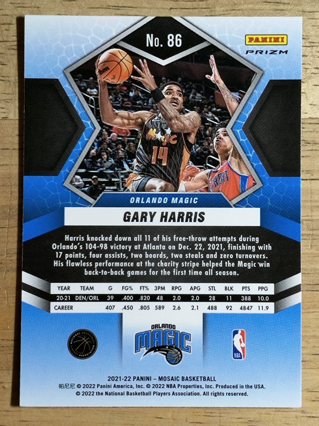 2021-22 Panini Mosaic Mosaic Green #86 Gary Harris