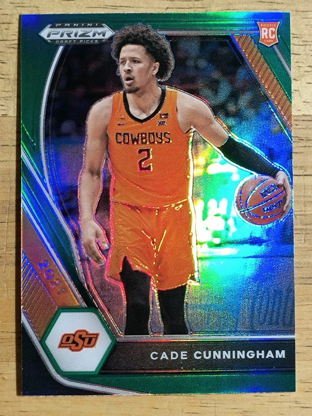 2021-22 Panini Prizm Draft Picks Prizms Green #1 Cade Cunningham