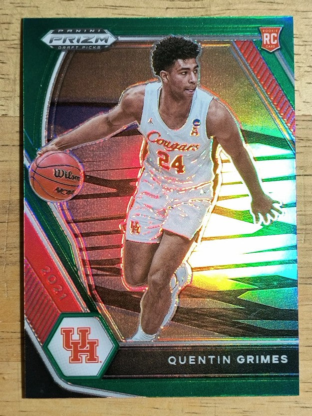 2021-22 Panini Prizm Draft Picks Prizms Green #46 Quentin Grimes
