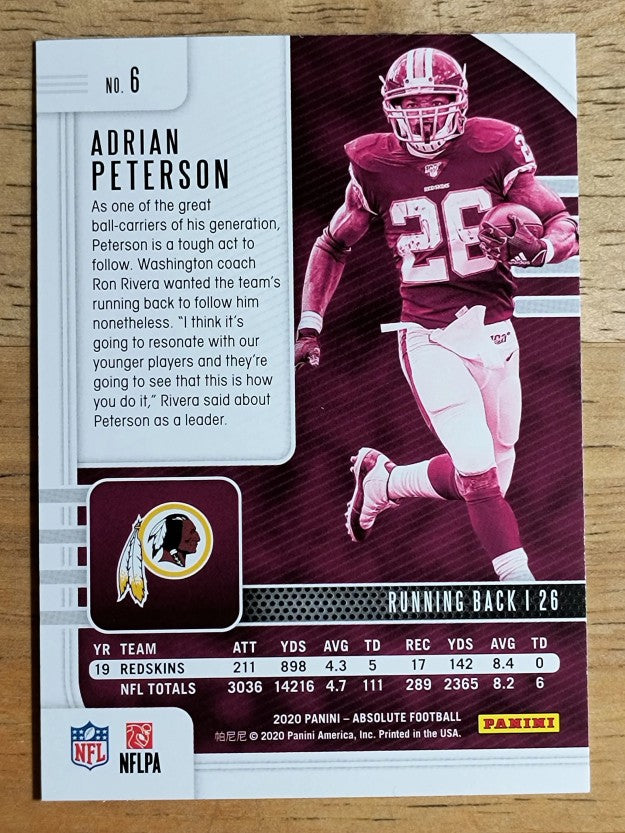 2020 Absolute Retail #6 Adrian Peterson