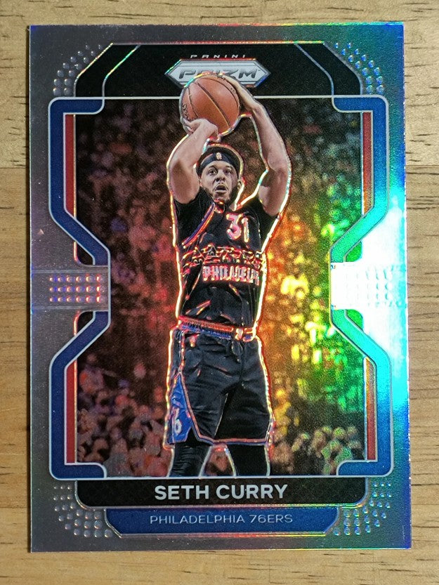 2021-22 Panini Prizm Prizms Silver #198 Seth Curry