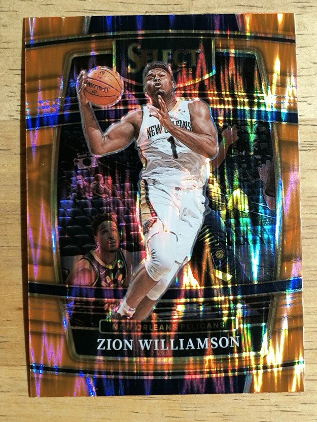 2021-22 Select Prizms Orange Flash #96 Zion Williamson