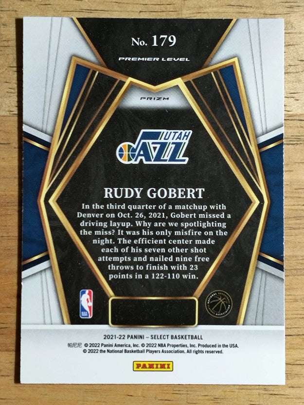 2021-22 Select Prizms Tri-Color #179 Rudy Gobert