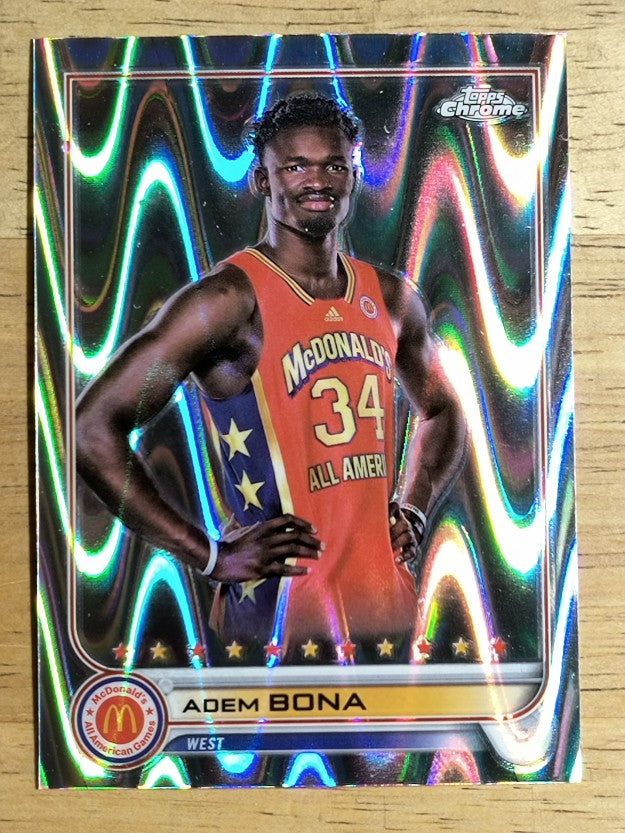 2022 Topps Chrome McDonald's All American RayWave Refractors #63 Adem Bona