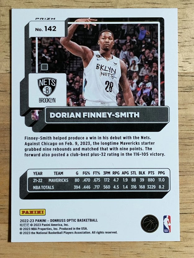 2022-23 Donruss Optic Holo #142 Dorian Finney-Smith