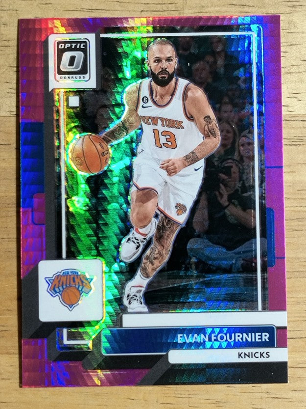 2022-23 Donruss Optic Hyper Pink #33 Evan Fournier