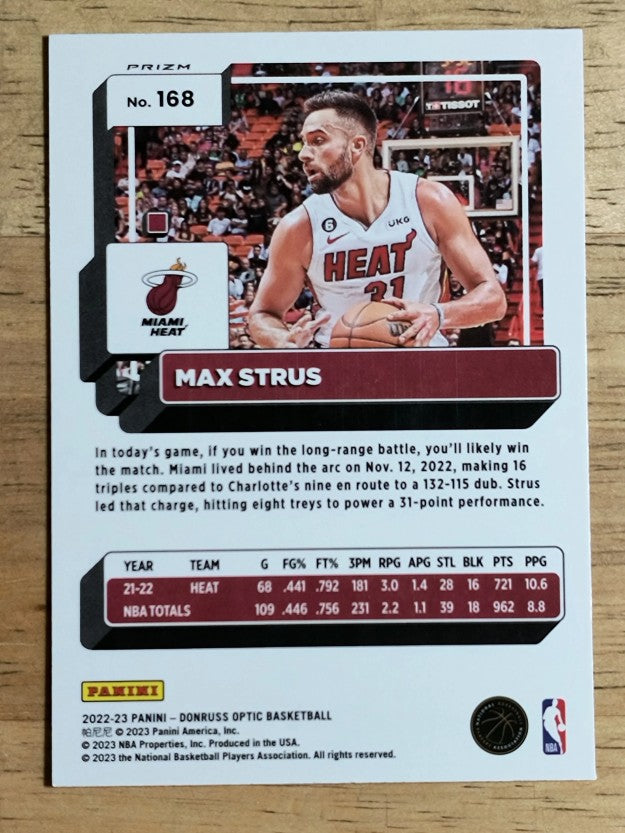 2022-23 Donruss Optic Hyper Pink #168 Max Strus