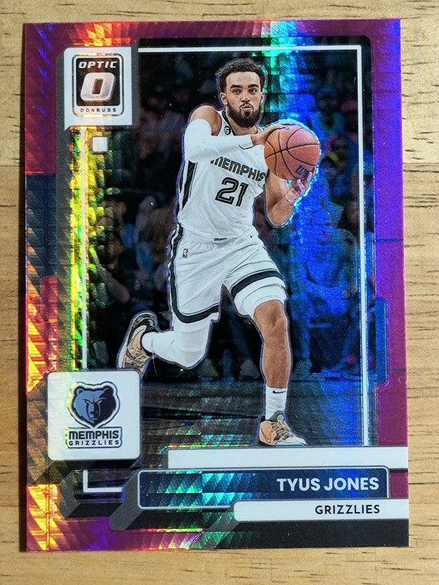 2022-23 Donruss Optic Hyper Pink #184 Tyus Jones