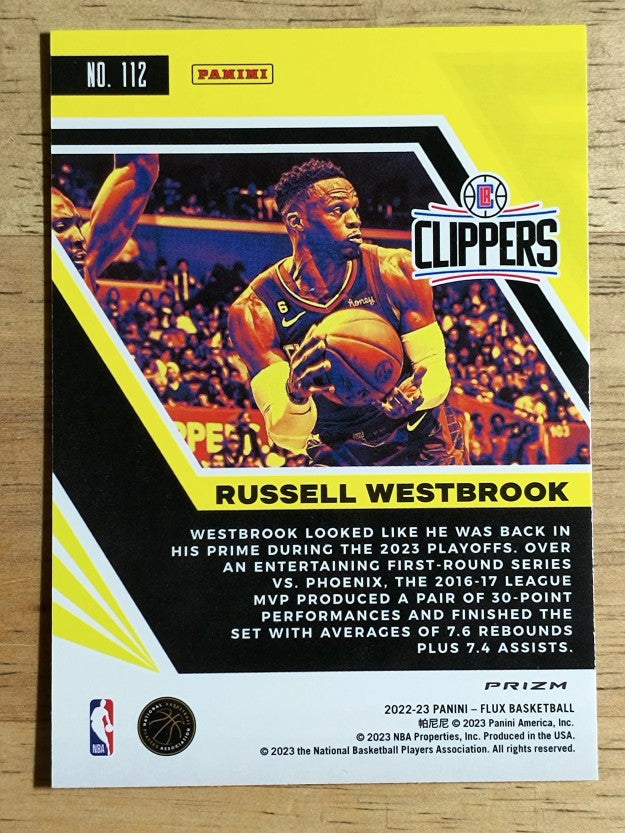 2022-23 Panini Flux Silver #112 Russell Westbrook
