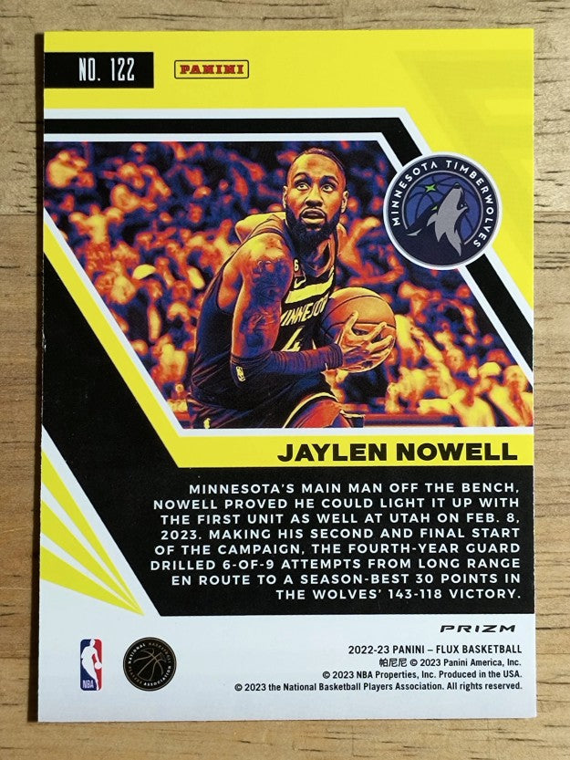 2022-23 Panini Flux Silver #122 Jaylen Nowell