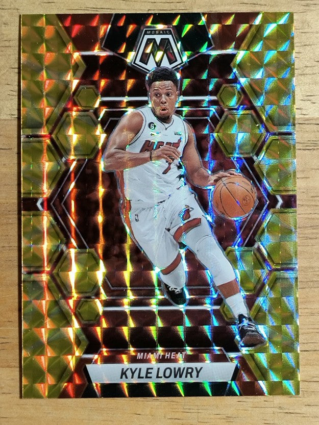 2022-23 Panini Mosaic Mosaic Reactive Yellow #166 Kyle Lowry